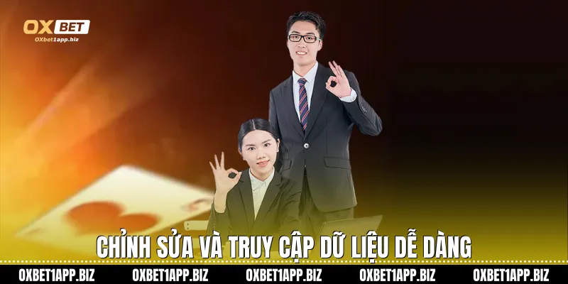 Chính Sách Bảo Mật Chỉnh sửa và truy cập dữ liệu dễ dàng